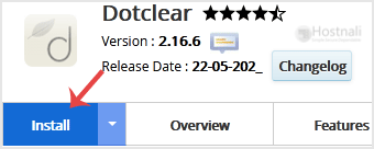 How to Install Dotclear via Softaculous in cPanel? - Dotclear install button