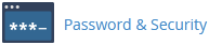 How to Reset my cPanel Account Password? - Password icon