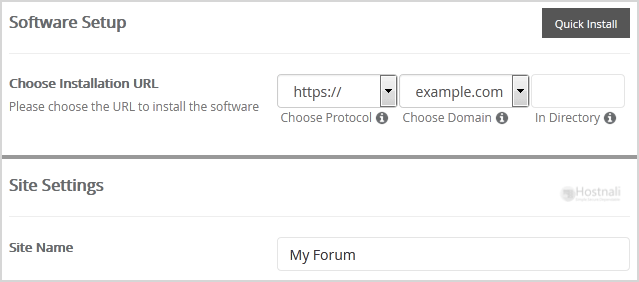 How to Install XMB Forum via Softaculous in cPanel? - XMB install screen