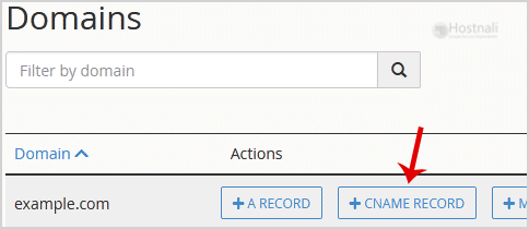 How to add CNAME Record in cPanel using the DNS Zone Editor? - cpanel cname record domains