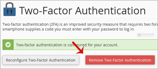 How to Disable the Two-Factor Authentication on Your cPanel Account? - cpanel two factor authentication disable