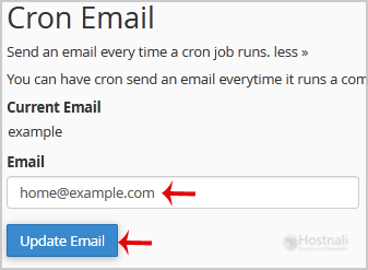 How to Update a Cronjob E-mail Address? - cronjob email
