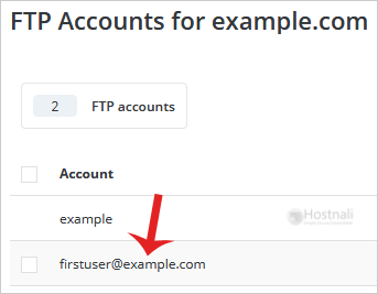 How to change the password of the FTP Account in DirectAdmin? - da click on ftpuser