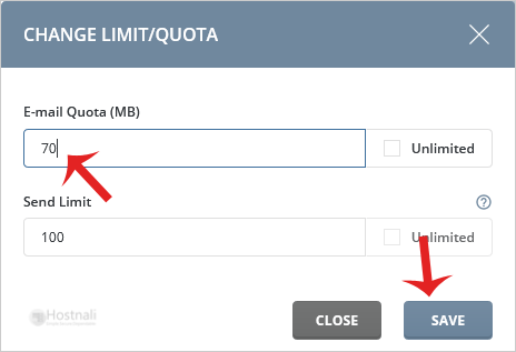 How to change your email account quota in DirectAdmin? - da email quota mdfy