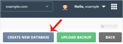 How to create a database in DirectAdmin? - da mysql createnew
