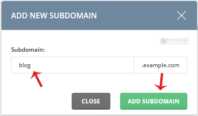 How to add sub-domain in DirectAdmin? - da subdomain add blog