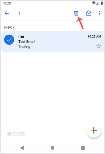 How to delete cPanel email in your Android mobile? - delete email android cpanel