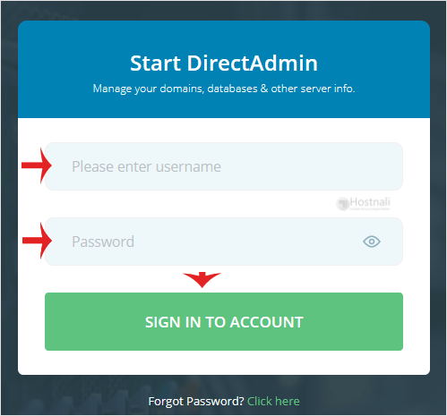 How to login to DirectAdmin? - directadmin login page