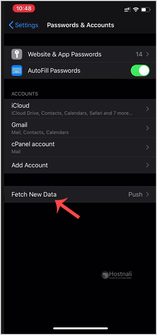 How to Automatically Sync or Fetch a cPanel email on Apple/iOS? - fetch apple email