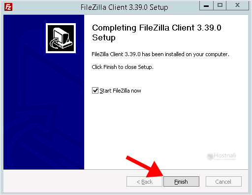 How to Install the FTP Client Filezilla on Windows? - ftp filezilla client finish installation