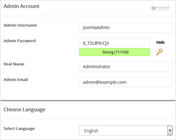 How to Install Joomla via Softaculous in cPanel? - joomla install screen2