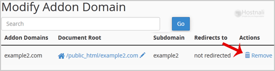 How to Remove an Add-on Domain? - remove addon domain