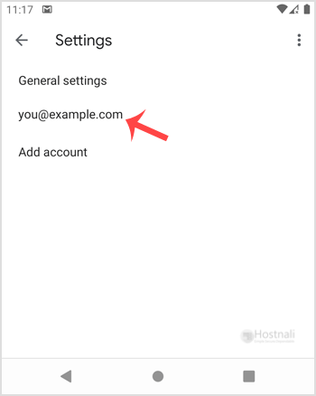 How to set a custom email signature in an Android mobile? - select email android email cpanel