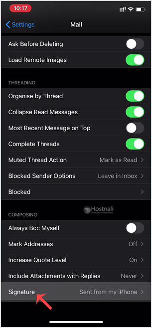 How to Change the Signature of an Apple/iOS (Sent from my iPhone)? - set signature apple email cpanel
