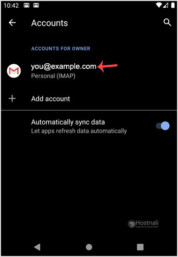 How to Add a cPanel email account to an Android mobile? - setting imap android