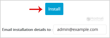 How to Install e107 via Softaculous in cPanel? - softaculous install button