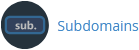 How to Create a Subdomain in cPanel? - subdomains icon
