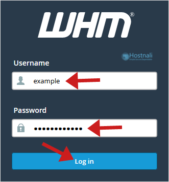 How to Access Web Host Manager, or WHM? - whm login premadekb main