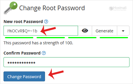 How to change the password of the WHM Root Account in WHM? - whm root password change