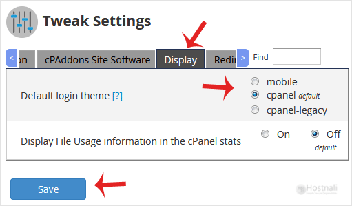 How to change the login theme of cPanel/WHM/Webmail from WHM Root? - whm root tweak display changetheme