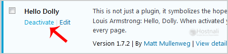 How to Deactivate and Delete a Plugin in WordPress? - wp plugin deactivate hellodolly