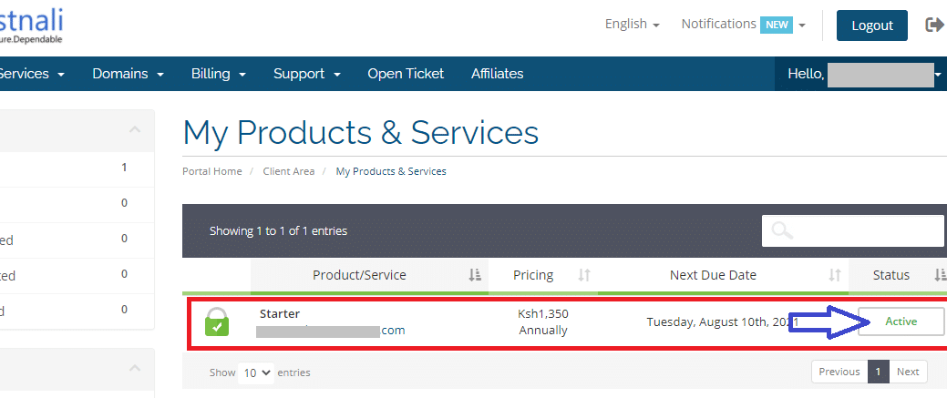 Cpanel login