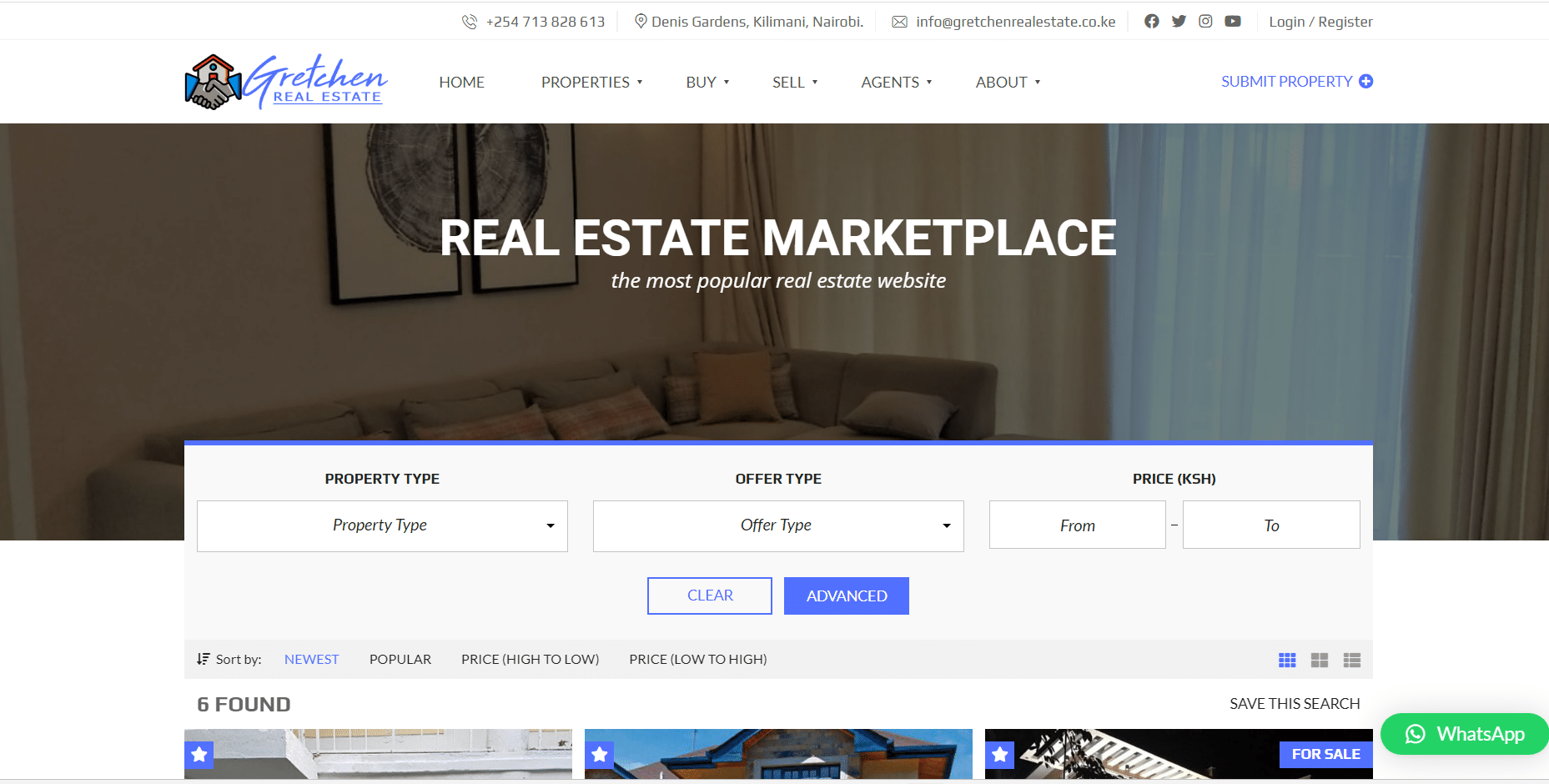 Gretchen Real Estate Website