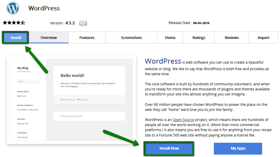 Installing A WordPress Blog