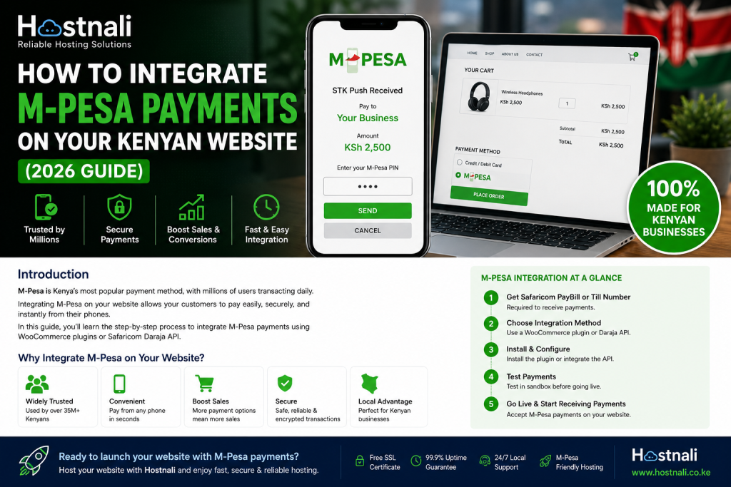 Integrate M-Pesa Payments